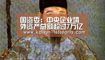 国资委:中央企业境外资产总额超过7万亿元|开云官方平台(图3) 开云官网